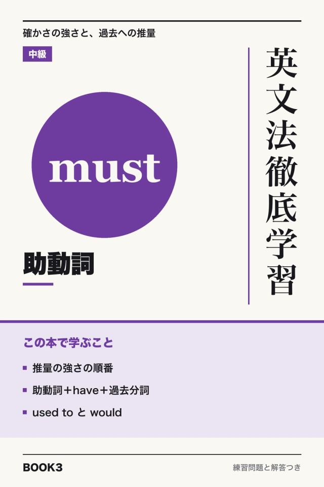 「英文法徹底学習 助動詞」の表紙
