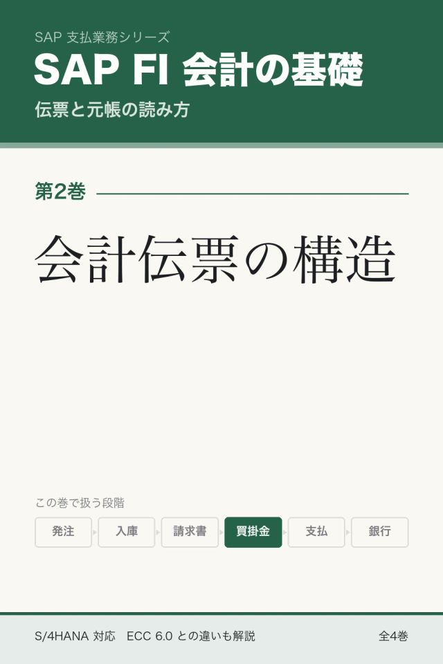 「SAP FI基礎 会計伝票の構造」の表紙