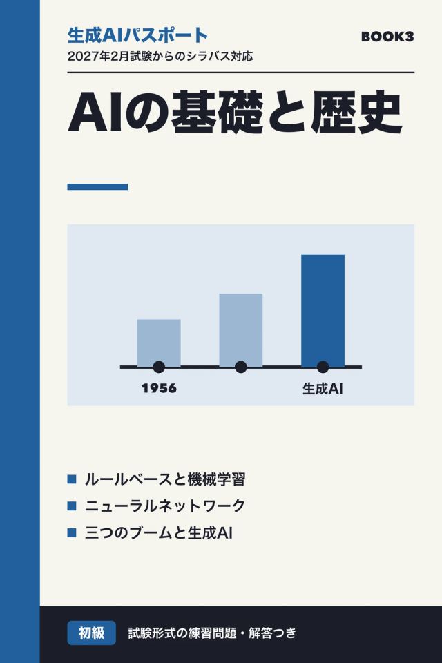 「生成AIパスポート AIの基礎と歴史」の表紙