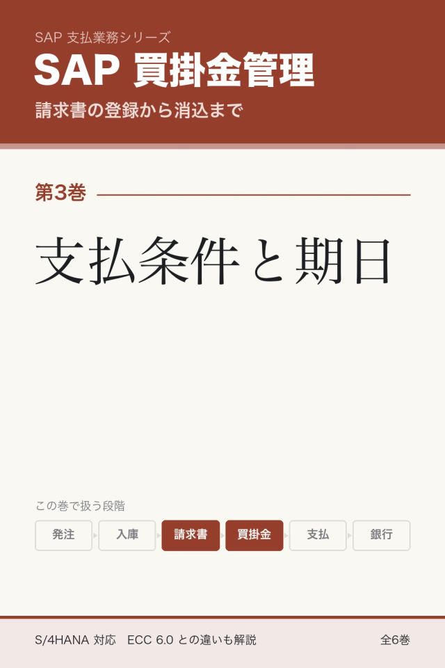 「SAP買掛金管理 支払条件と期日」の表紙