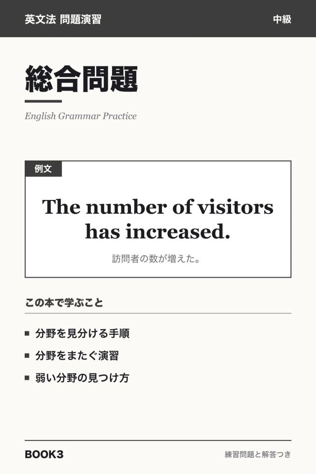 「英文法問題演習 総合問題」の表紙