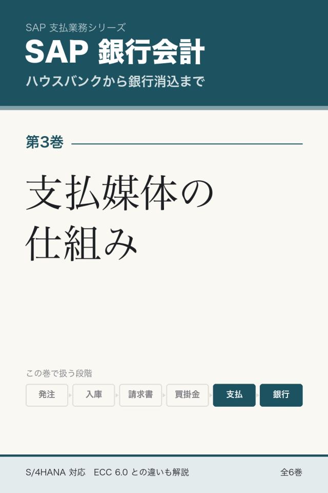 「SAP銀行会計 支払媒体の仕組み」の表紙