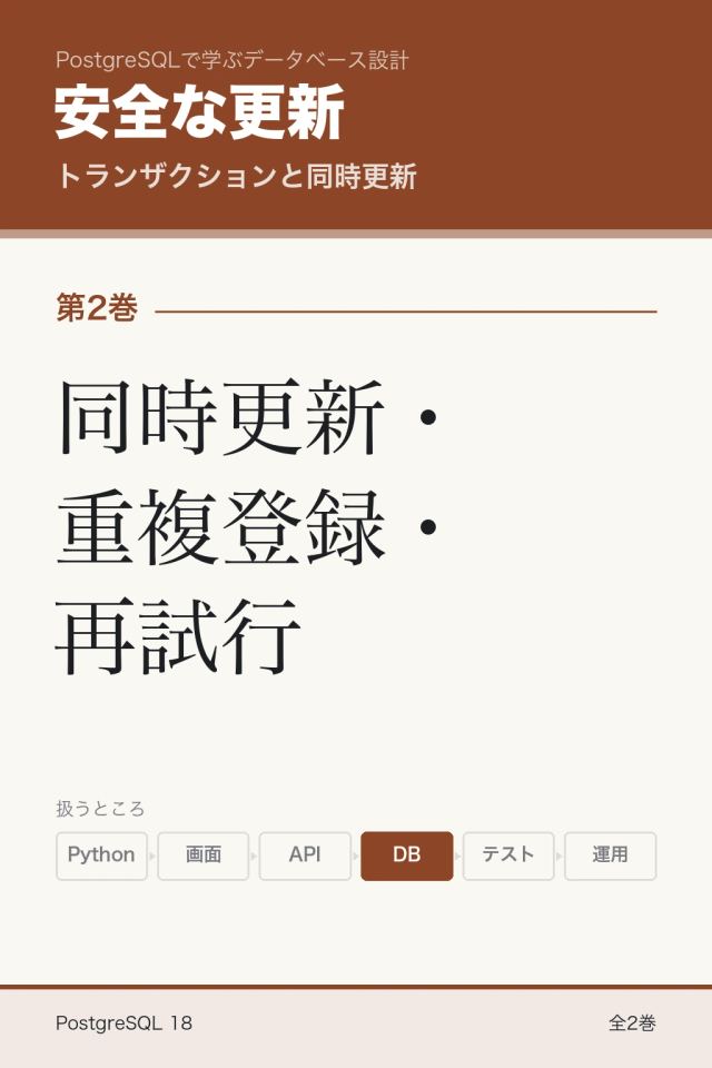 「安全な更新 同時更新・重複登録・再試行」の表紙