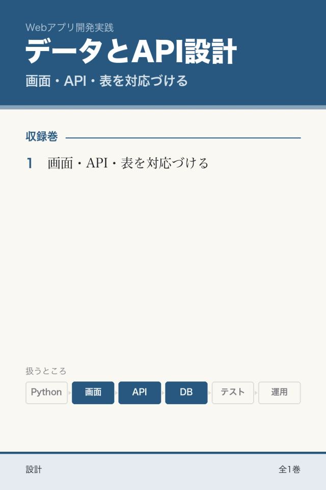 データベースとAPIを設計する