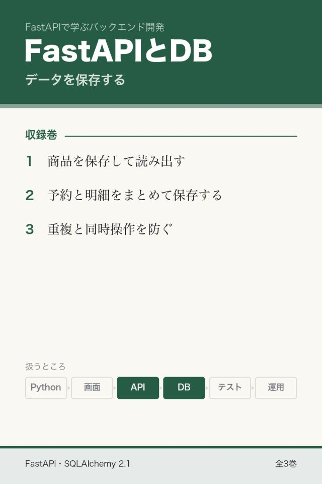 FastAPIとPostgreSQL：データを保存する
